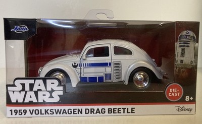 NEW 1:32 Jada Hollywood STAR WARS R2D2 1959 Volkswagen Drag Beetle SAME DAY SHIP