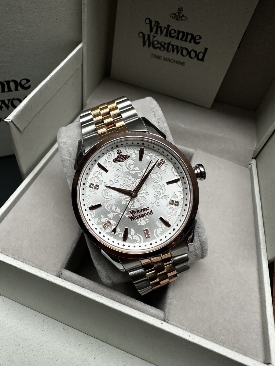 Vivienne Westwood Wallace Ladies White & Rose Gold-Tone Bracelet