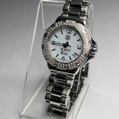 TAG Heuer Formula 1 WAC1215 36mm Quartz Date Watch Light Blue Dial