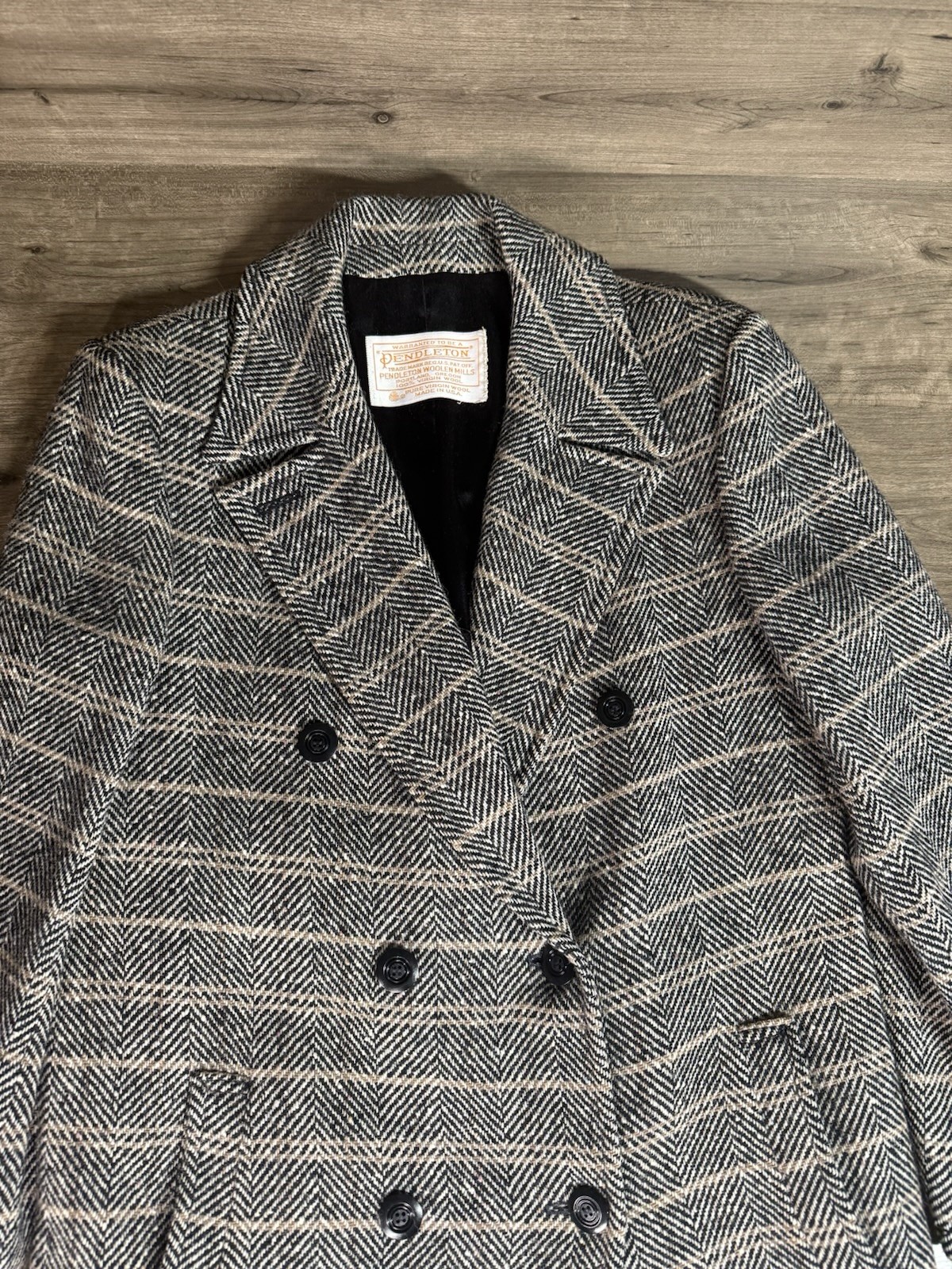 Pendleton 100% Virgin Wool DoubleBreasted Coat Wo… - image 2