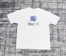 Vintage 90s Apple Mac OS T-Shirt Macintosh Computer Tech Promo Men’s Size XL