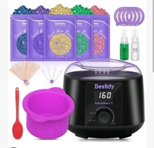 Digital Waxing Warmer Kit with Wax Beads for Full Body Hair Removal Women/Men