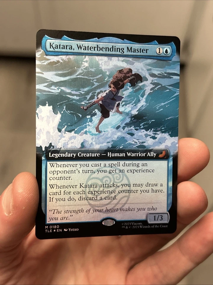 Katara, Waterbending Master M 0180 Extended Art Avatar Last Airbender Eternal NM - Image 4 of 4