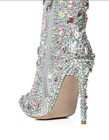 AZALEA WANG Arnica Pink Embellished Rhinestone Pointed Toe Ankle Bootie Zip US 8 — photo 3