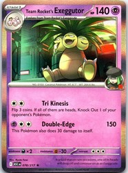 Team Rocket's Exeggutor 078/217 Ascended Heroes Holo Rare