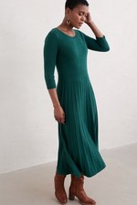 Seasalt Women's Regular Folk Song Knitted Midi Dress Loch