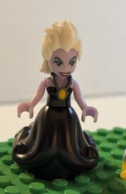 Lego Mini-figure Disney The Little Mermaid; Ursula, Ariel, Flounder- Lot Of 3