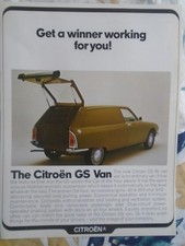 Citroen GS Van brochure undated UK market