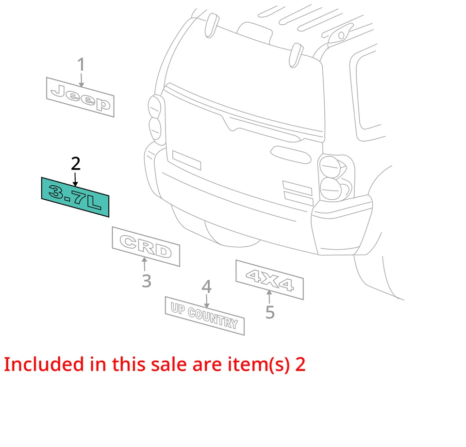 CALCOMANÍA CHRYSLER 55156275AF NUEVA OEM 55156275AF Foto 3 de 4