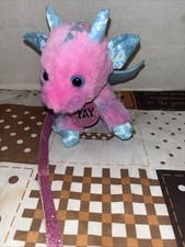 GUND Justice Pet Shop Fay the Dragon w/ Collar Leash Rare Sold Out Retired