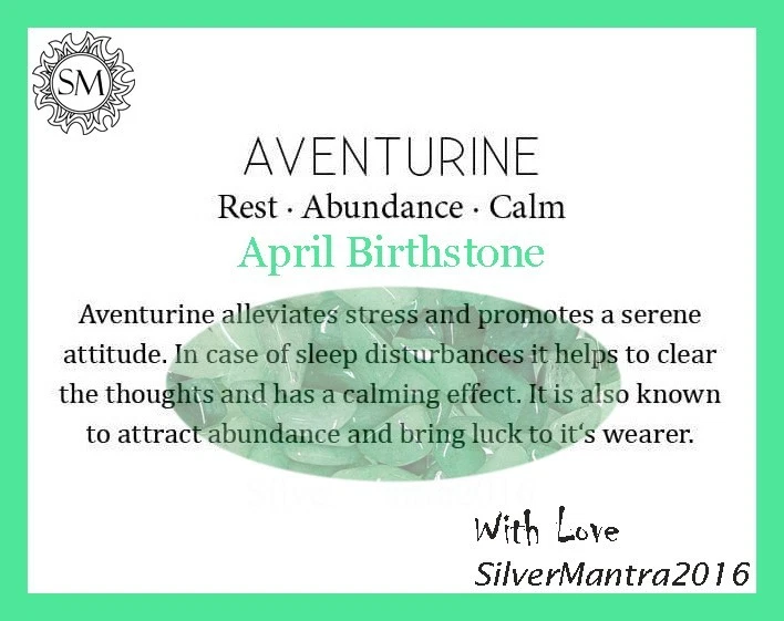 Aventurina Piedra Bisel Plata Ley Aniversario Hijas Día Lápiz Colgante - Imagen 3 de 4