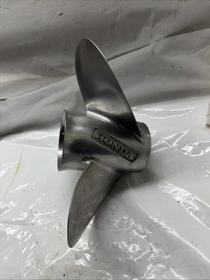 Honda Stainless Steel Propeller Ss Prop 08M60-ZW7-A00 13 1/4X15 Freshwater Clean