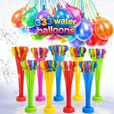 333 Water Balloons with Hose Nozzle   Quick Fill Summer Outdoor Pool Party Toy