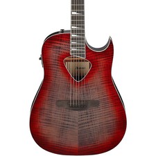Ibanez ALT50FA Altstar Dreadnought Acoustic-Electric Guitar - Red Doom Burst