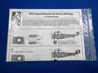 BLUE RIDER 1/72 SCALE DECALS- WWI IMPERIAL RUSSIAN AIR SERVICE MARKINGS BR213