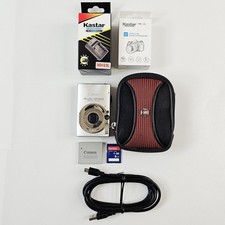 Canon PowerShot SD1100 IS Digital Elph Camera 8MP Silver Tested Works Bundle