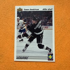 1991-92 Upper Deck Euro Stars #E7 Thomas Sandstrom - Los Angeles Kings