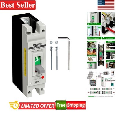 250A DC250V 1 Pole Molded Case Circuit Breaker MCCB for Solar Battery UPS