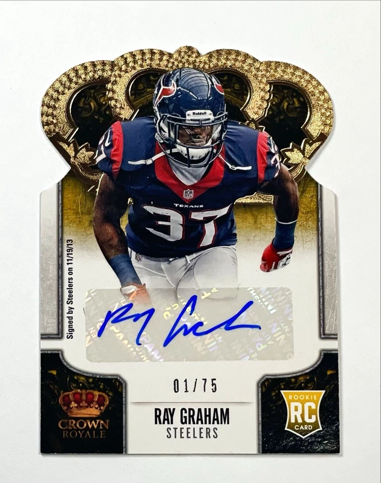 Ray Graham 2013 Crown Royale Retail Bronze Die-Cut Signatures /75 Rookie Auto RC - Image 2 of 3