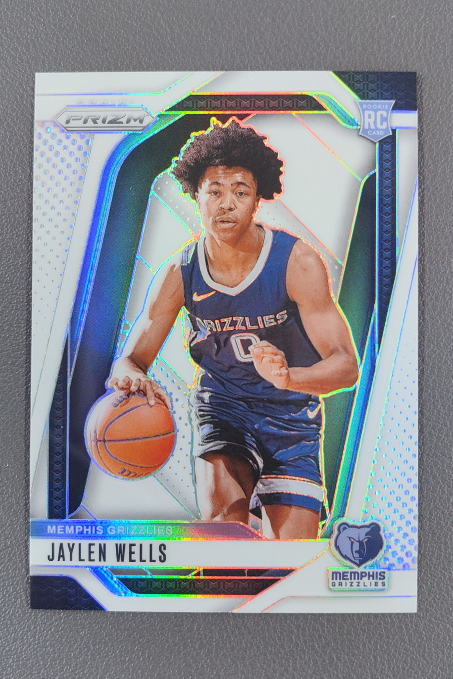 2024-25 Panini Prizm Jaylen Wells Prizms White Rookie RC /175 #239 Grizzlies