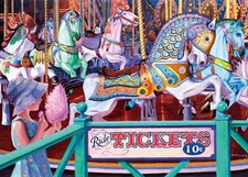 Wonder Forge Cotton Candy Carousel 1000 Piece Jigsaw Puzzle for Adults |... 