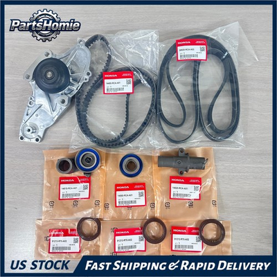#ad OEM 9Pcs Timing Belt Kit w Water Pump for V6 Honda Acura Accord Odyssey MDX RL $155.37