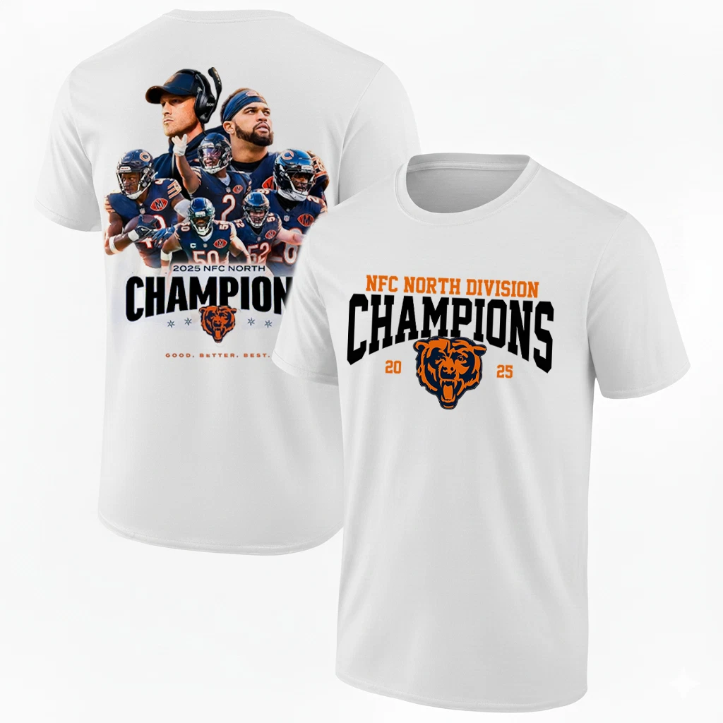 Chicago Bears 2025 NFC North Division Champions T-Shirt