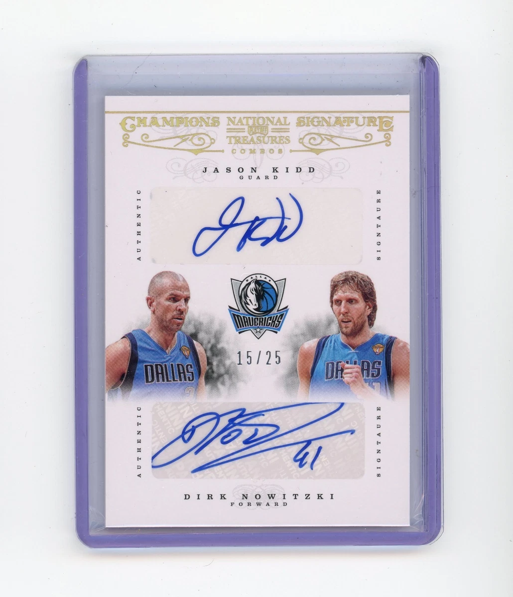 Dirk Nowitzki & Jason Kidd Auto NBA直筆サイン Panini Dirk Nowitzki Basketball Original Autographed Sports
