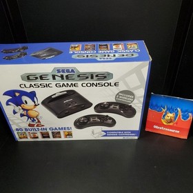 Sega Genesis AtGames Mini Console-Wireless Controller In Box 80 Pre-loaded Games