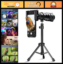 36x Telephoto Lens Kit for Smartphones with Metal Tripod - Compatible with iPhon