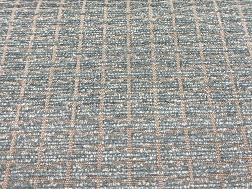 GP & J Baker Small Scale Geometric Weave Upholstery Fabric- Vortex / Azure 4 yds - Picture 3 of 4