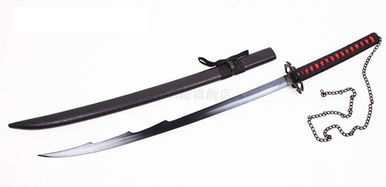 S0462 BLEACH ICHIGO KUROSAKI TENSA ZANGETSU ZANPAKUTO SWORD BULGED