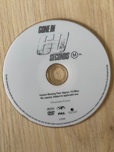 Gone in 60 Seconds DVD