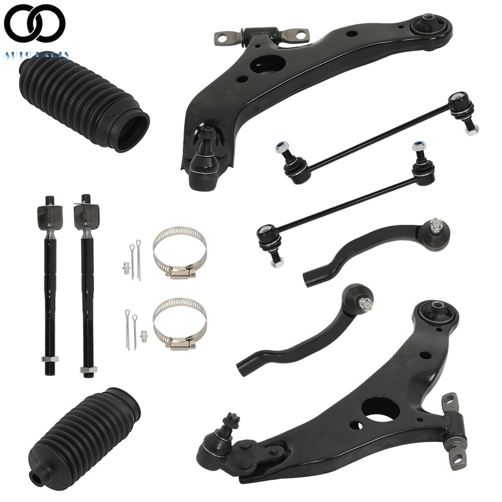 For 2004-2010 Toyota Sienna Front Lower Control Arm Ball Joint Sway Bar Tie Rod