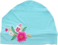 Ladies Chemo Cap Soft Sleep Turban Pink Bouquet