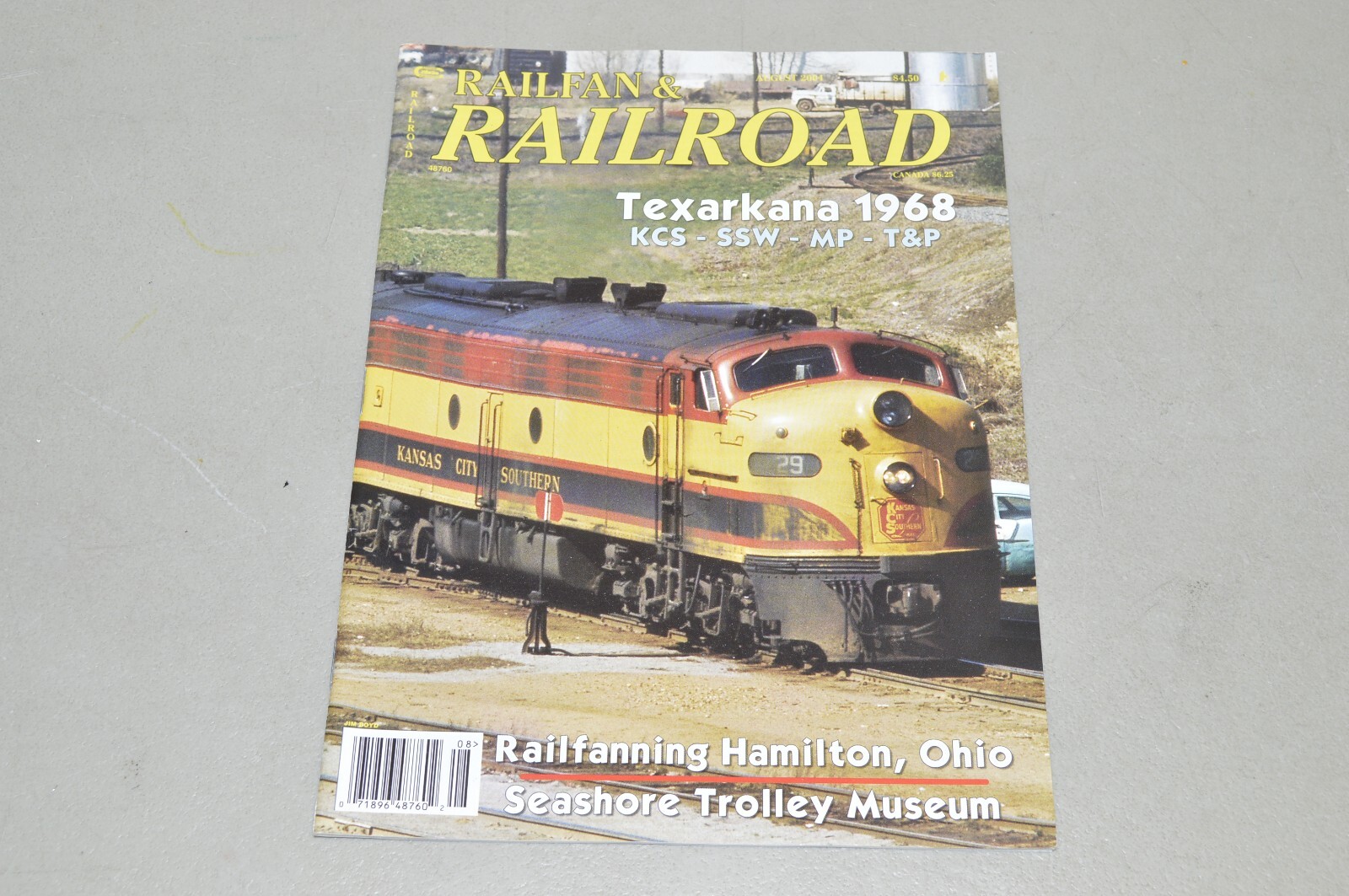 magazine train railfan & railroad August 2004 Hamilton OH Seashore Trolley