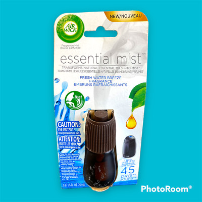 Air Wick Essential Oil Mist Fragrance Diffuser Refill, Fresh Water Breeze, 1ct