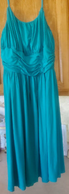 Halogen Petite Focus Dress Strappy Stretchy Jersey Draped Size PS Made in Canada