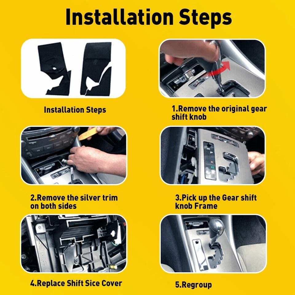 Cubierta deslizante de cambio de consola para LEXUS IS250 IS350 2006-2013 Foto 3 de 4