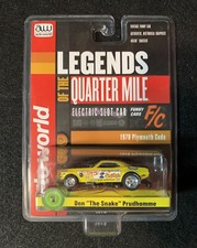 NEW IN BOX THE SNAKE 1970 YELLOW PLYMOUTH CUDA DON PRUDHOMME 1/64 SLOT CAR TOY