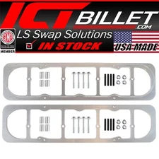 ICT Billet LS Valve Cover Adapter LS1 LS2 LS3 LS7 LSX To SBC Chevy 350 5.3 535