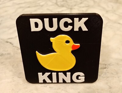 Funny DUCK KING Trailer Hitch Cover for 4X4 enthusiast Self-locking. Great Gift
