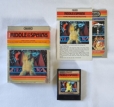 Riddle of the Sphinx, Atari 2600 Videospiel, inkl OVP + Anleitung, getestet, PAL