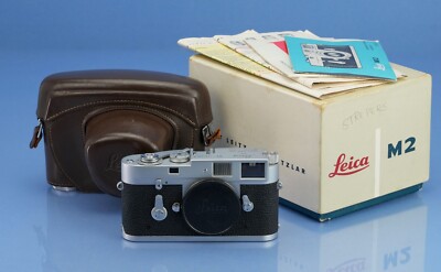 LEICA LEITZ M2 SS 10308 KOOHE CHROME CAMERA BODY +BOX MINT SPECIAL
