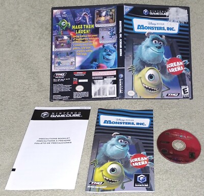 Monster Inc Scream Arena Nintendo Gamecube/Game Cube GC WII Complete