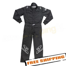 ZAMP R010003YS Youth Small Black/White Stripes ZR-10 Driving Suit