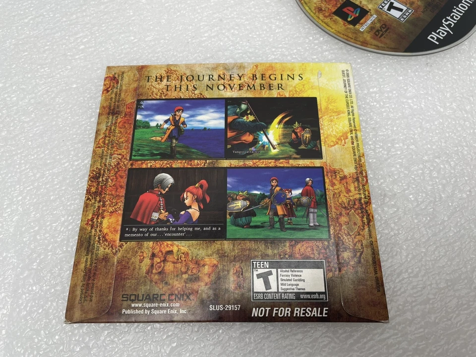 RARE 2005 NEW SEALED PS1 DRAGON QUEST VIII PROMO NOT FOR RESALE 1 OPEN 1 SEALED - Image 2 of 4
