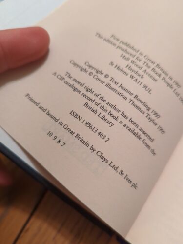 Harry Potter And The Philosopher’s Stone J K Rowling First Edition HB book 7th - Picture 12 of 13