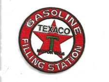 NEW 3" TEXACO GASOLINE FILLING STATION IRON ON PATCH FREE SHIPPING