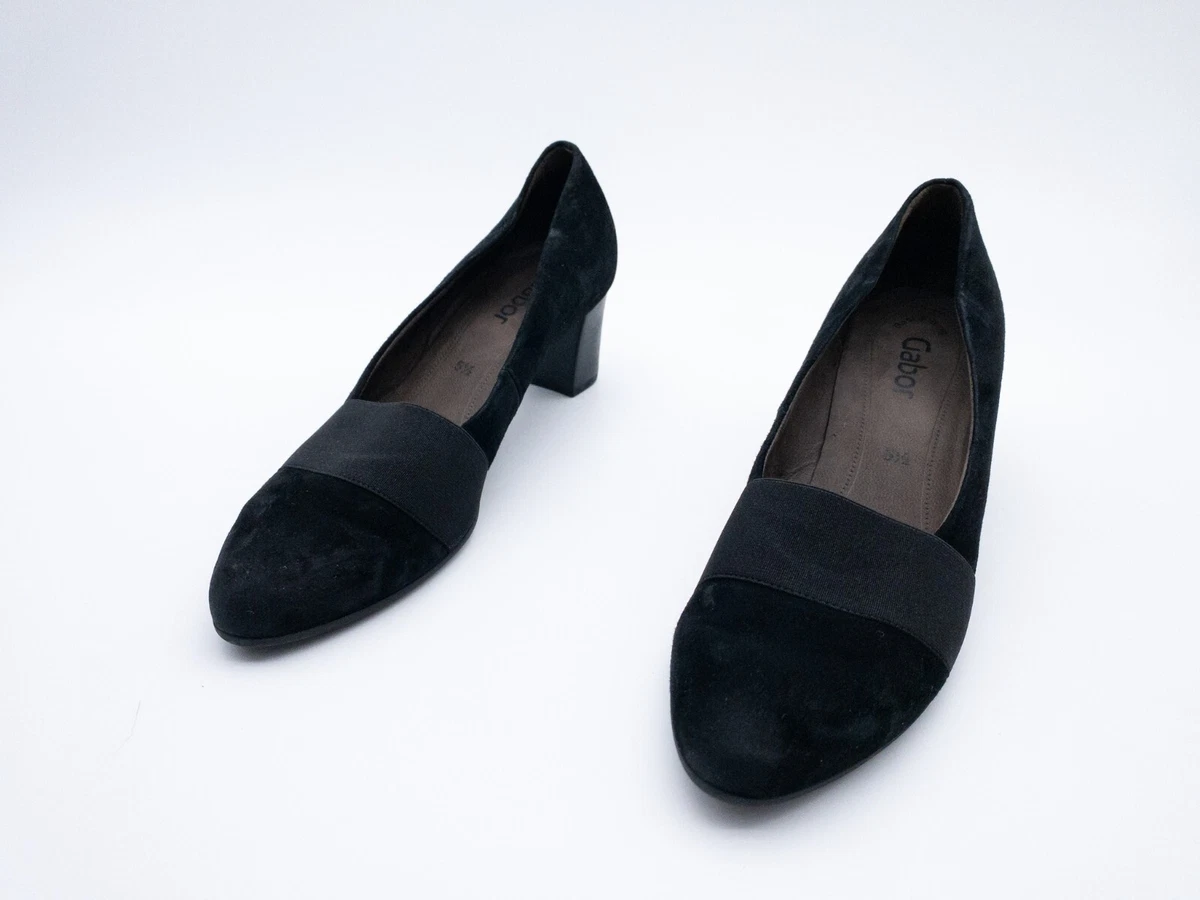 Gabor Scarpe Donna Classiche Con Tacco – Modello 61.421 – Tacco A Blocco 3 Cm – Tessuto E Pelle – Collezione Fashion